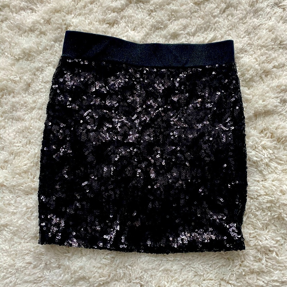 Black Sequins skirt